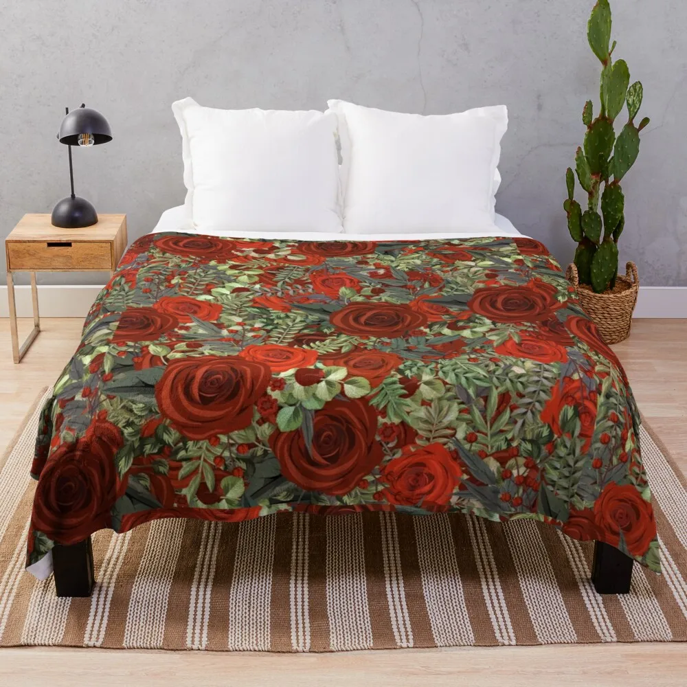 

Красное одеяло из цветов, тонкое одеяло из ваты