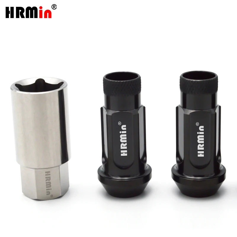 HRMin Knurling Gr.5 титановые конусные сиденья противоугонные гайки колесные M14 * 1 5*48 мм