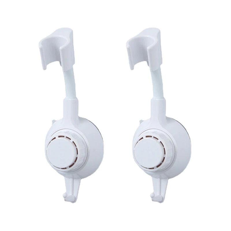 

2 Suction Cup Shower Holders Adjustable Fixed Base Spray Head Shower Rack Bathroom Holder Holder Hand Holder