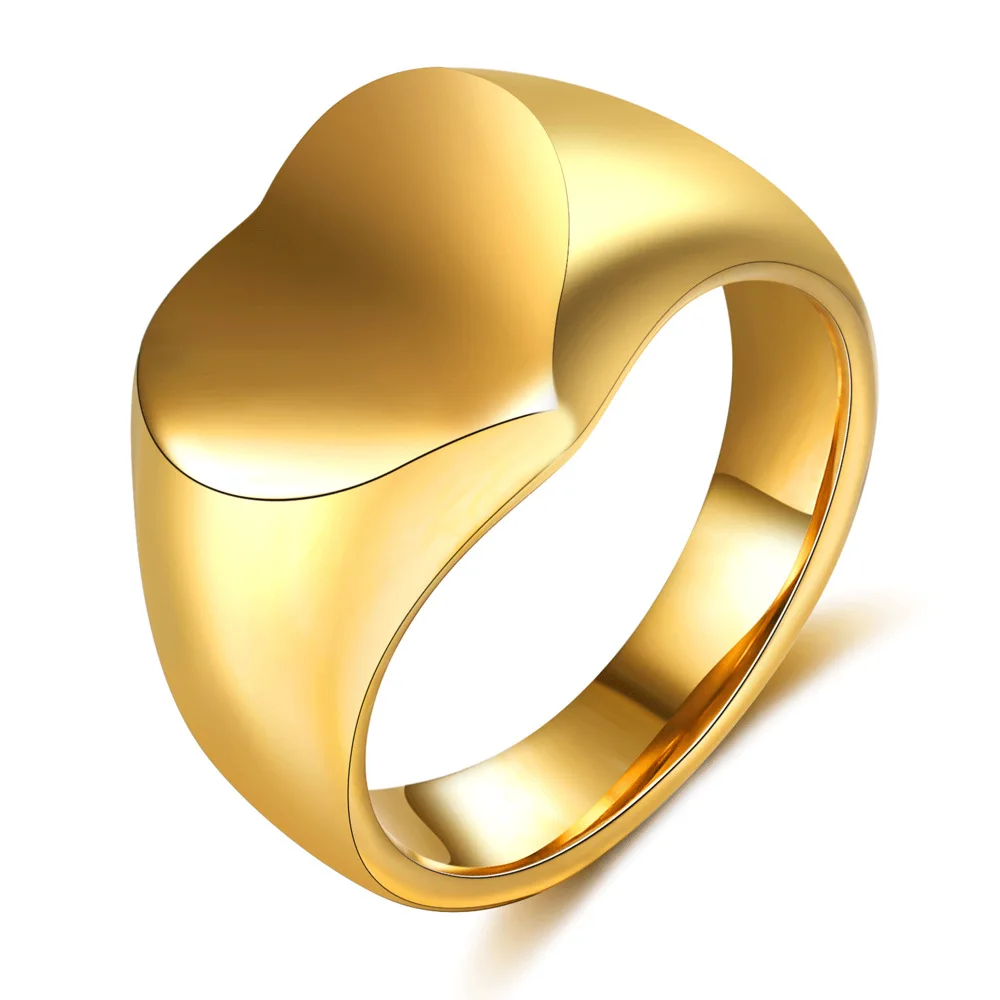

European and American new personality titanium steel men's lettering ring stainless steel love ring fashion temperament jewelry