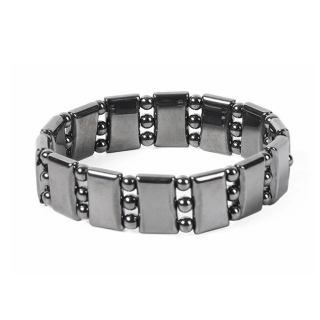 Unisex Black Stone Magnetic Therapy Bracelet 6