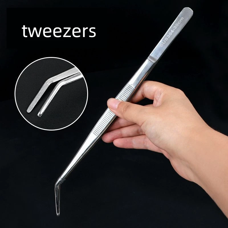 Многофункциональный Пинцет из нержавеющей стали клипса для аквариума длинные