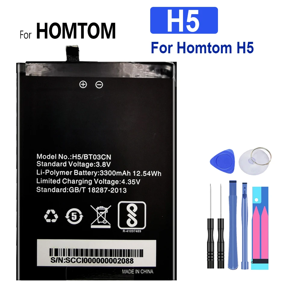 

3300mAh Battery For Homtom H5