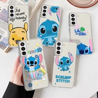 disney stitch anime phone case for samsung galaxy a 01 02 03 6 8 7 9 60 20 10 12 13 s plus core star silicone soft casing gift