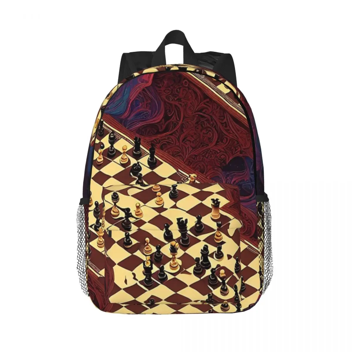 

Portal Chess Backpacks Teenager Bookbag Casual Children School Bags Travel Rucksack Shoulder Bag Large Capacity