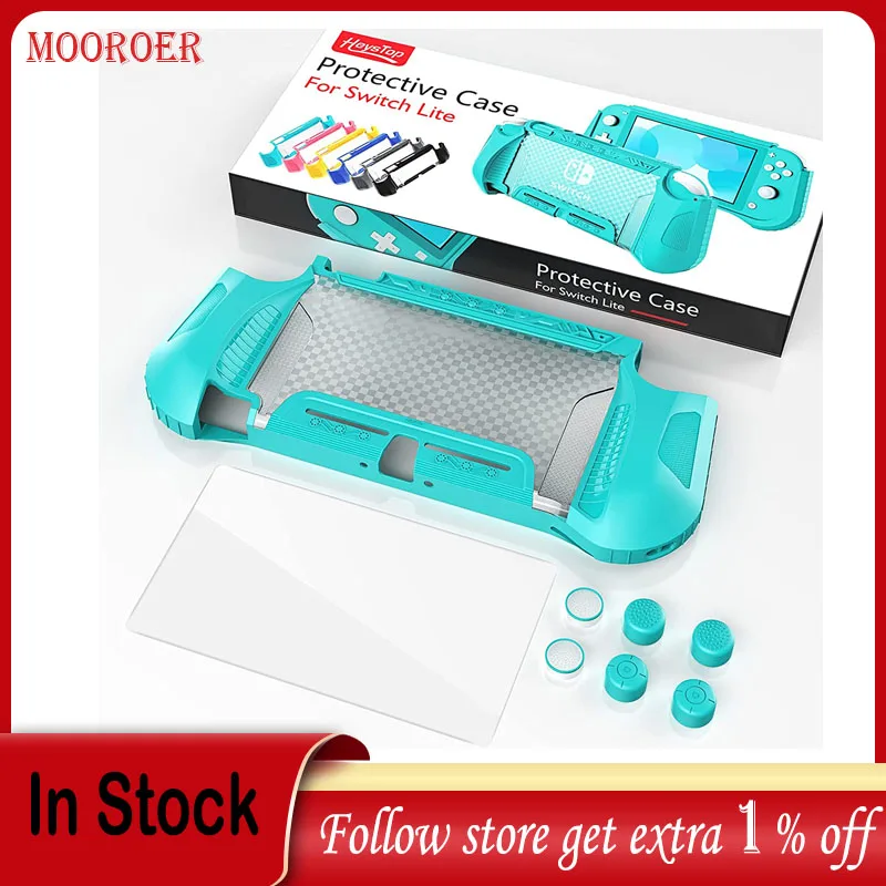 Чехол HEYSTOP для Nintendo Switch Lite чехол из ТПУ с защитой от царапин и пыли закаленным