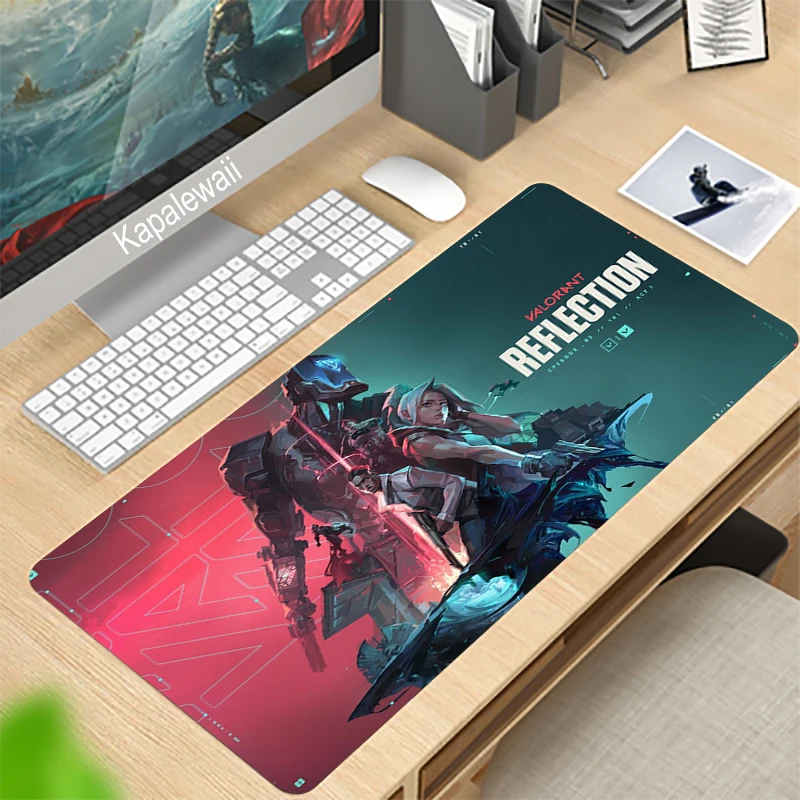 

Shooting Game Valorant Mousepad 900x400x3mm Gaming Mouse Pad Locked Edge Gamer Mat Computer Desk Padmouse Keyboard Play Mats