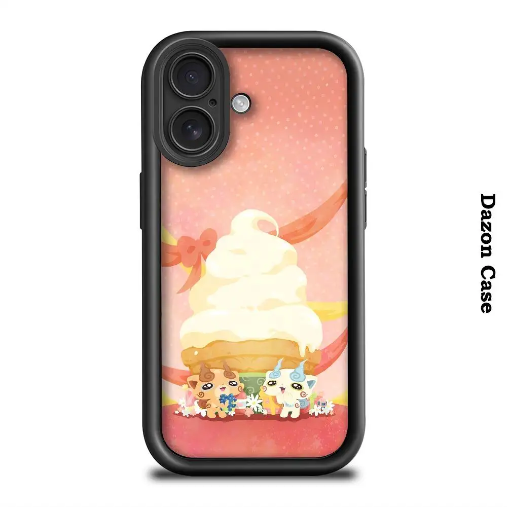 Фото Чехол для телефона J-Jibanyan, черный матовый чехол для iPhone 16, 15, 14, 13, 12, 11 Pro Max, чехлы на заднюю крышку №1