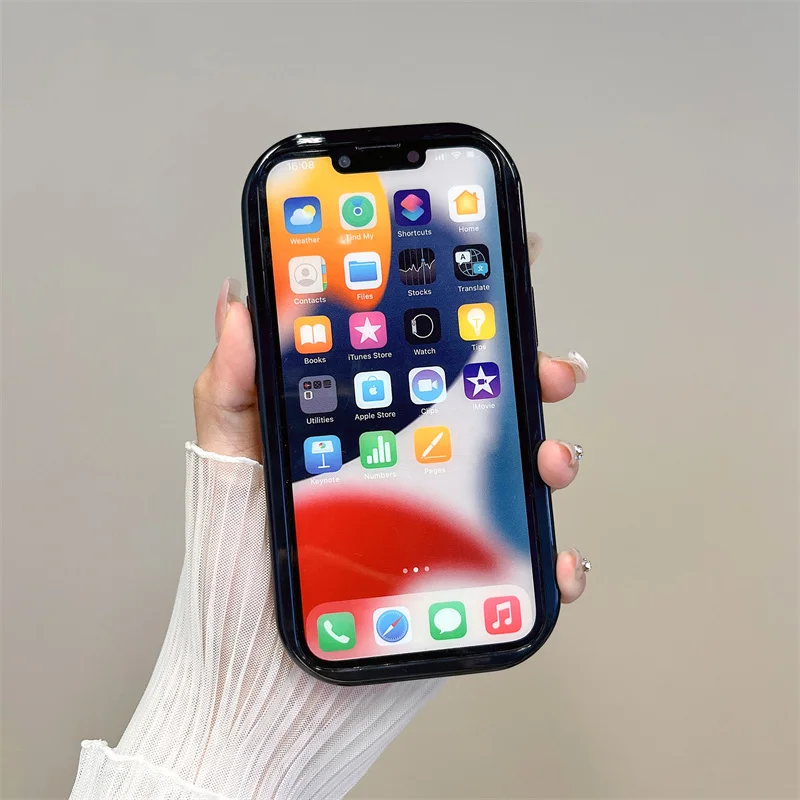 Чехол с полным покрытием в форме сердца мультяшный жидкий блеск железный