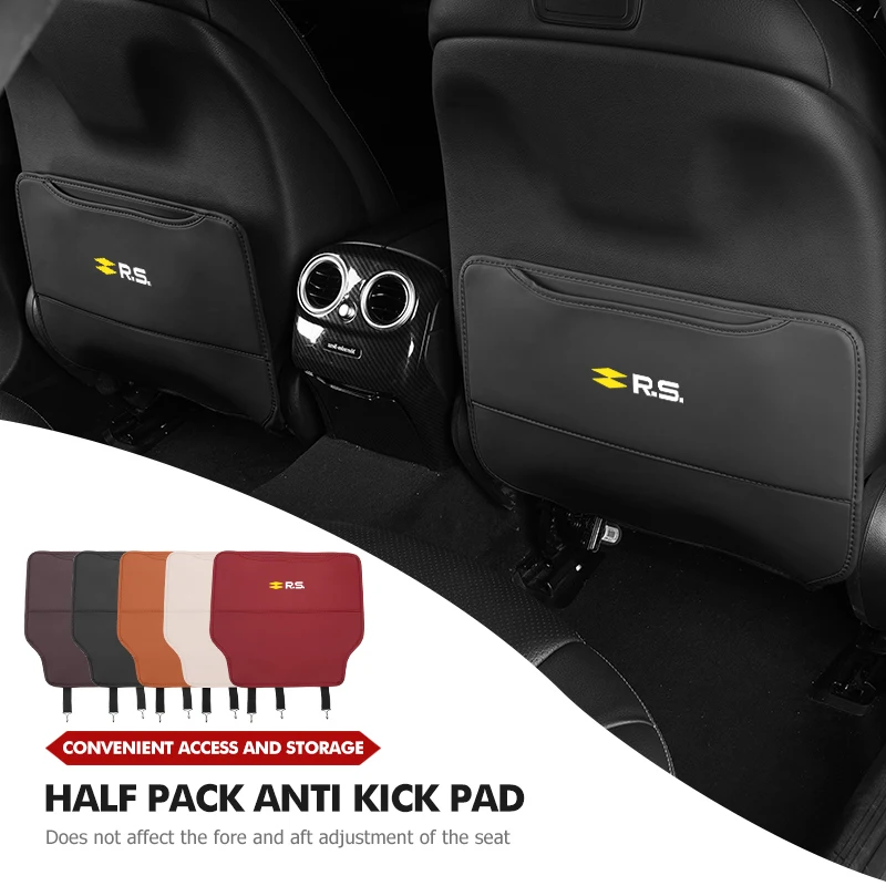 Фото Защитный коврик на спинку сиденья для автомобилей Renault: Arkana, Captur, Twingo, Talisman, RS Line – защита от грязи и ударов ногами, автоаксессуар №4