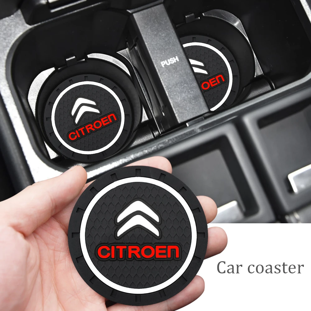 

Car Water Cup Anti-Slip Pad Bottle Holder Mat Car Styling For BMW E46 Citroen C4 C3 C5 Berlingo C8 DS C-ELYSEE VTS C4l Xantia DS