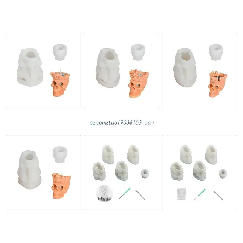 

3D форма из смолы в виде черепа для ароматерапии «сделай сам»