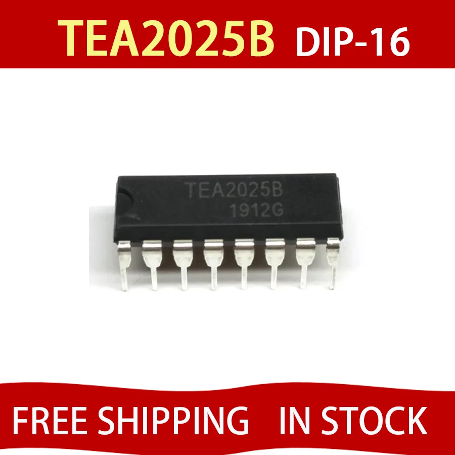 

10PCS TEA2025B TEA2025 DIP-16 Stereo Audio Amplifier Ic FREE SHIPPING