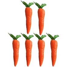6 Pcs Toy Vegetable Photo Prop Artificial Carrots Foams Sun Simulation Decor Easter Photography Props