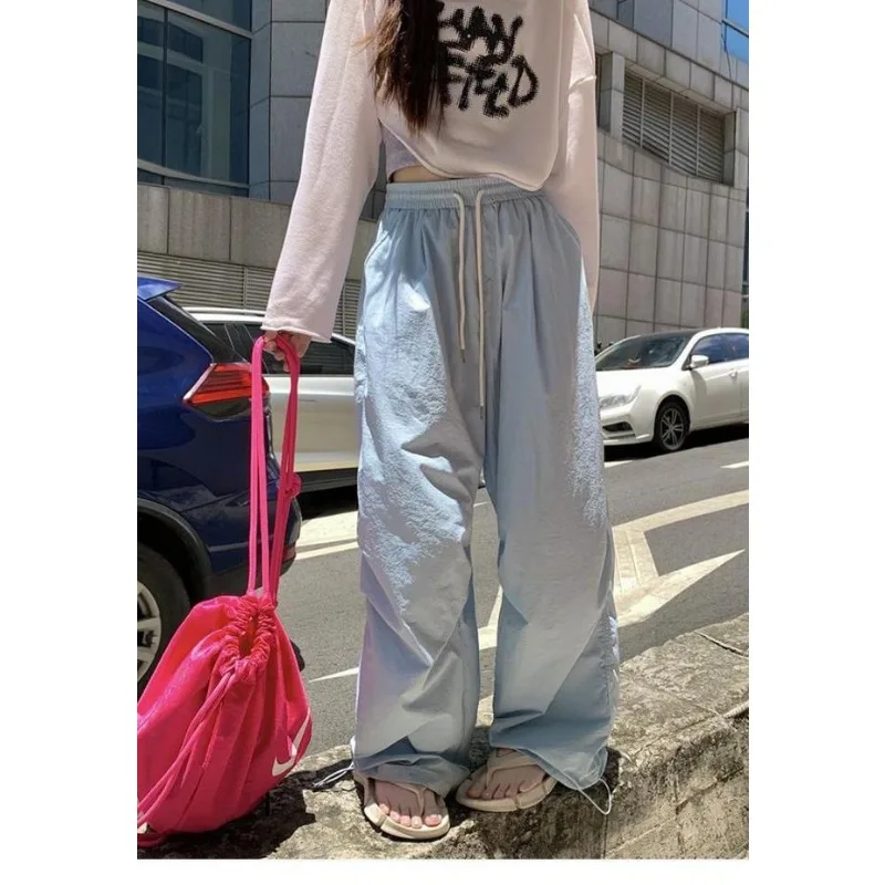 QWEEK Y2k повседневные спортивные брюки женские милые базовые пробежки в японском