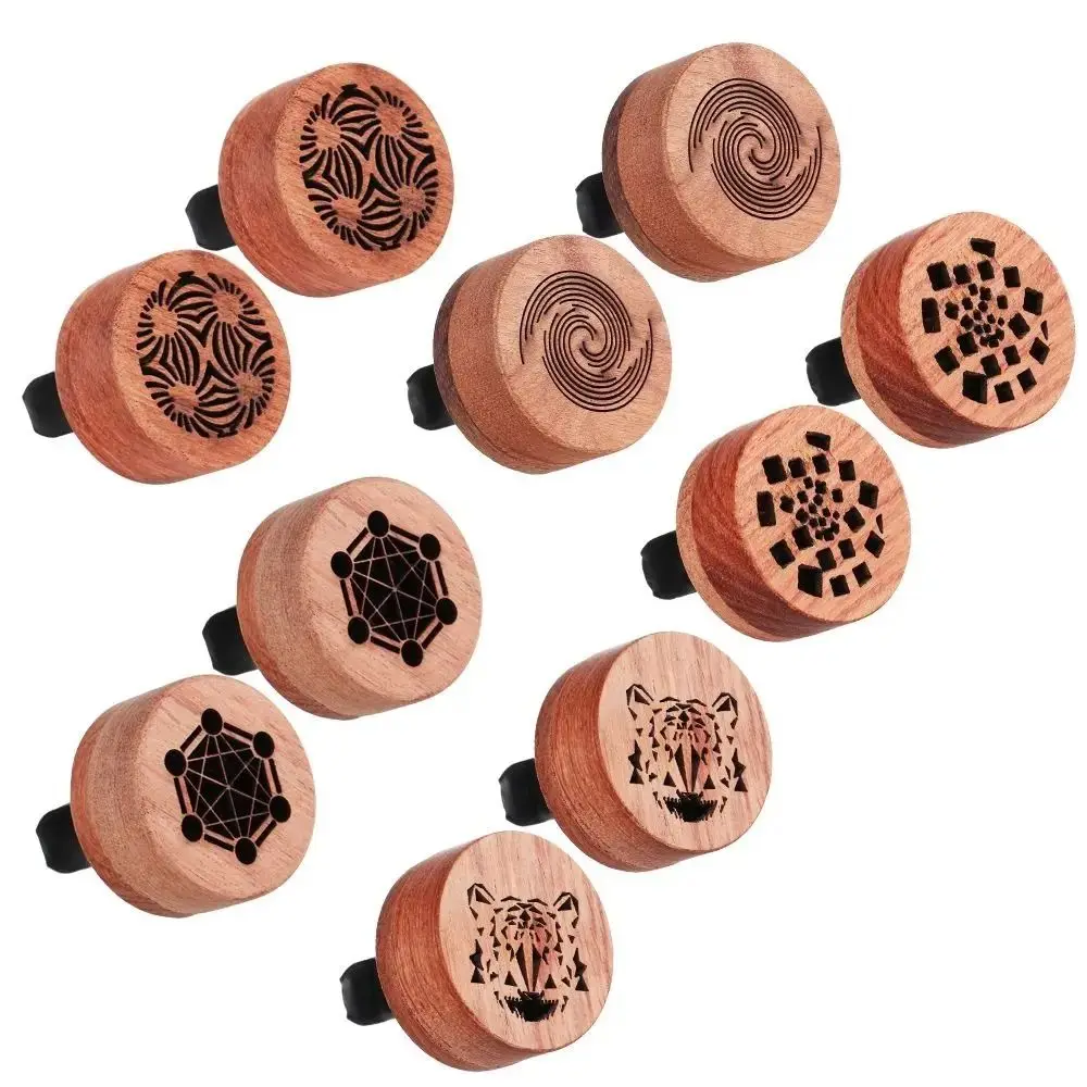 Деревянный деревянный автомобильный диффузор резной ароматерапия освежитель