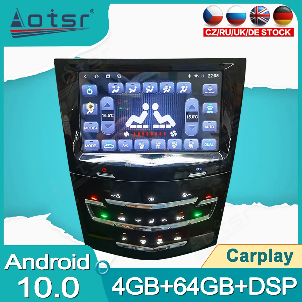 

Car Radio Carplay For Cadillac ATS XTS SRX CTS ATSL Android Auto GPS Navigation 6+128G Multimedia DVD Player Stereo Head Unit