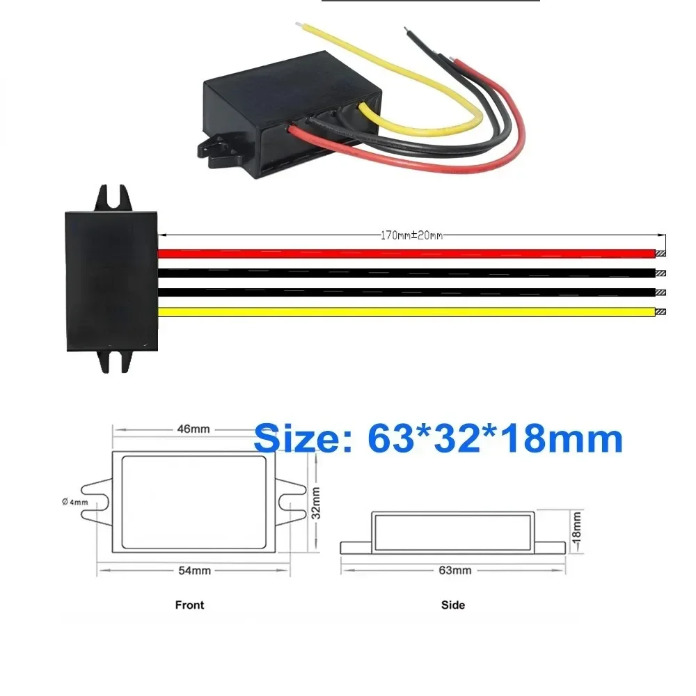 Понижающий преобразователь постоянного тока с 8-36 в 19 30 В до 24 12 4 а 2 А 3