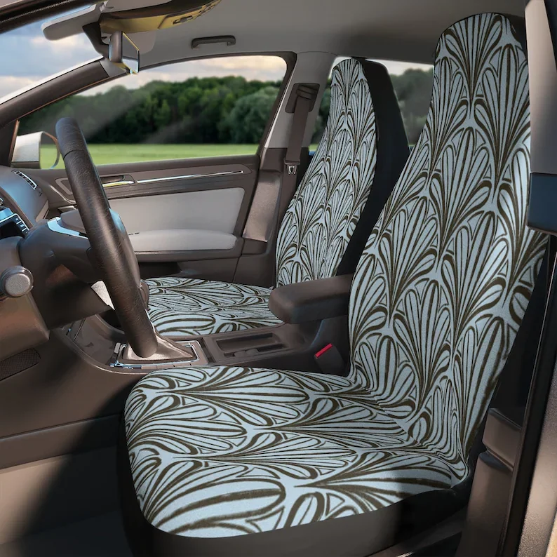 

Modern Luxury Eggshell Blue Car Seat Covers | Custom