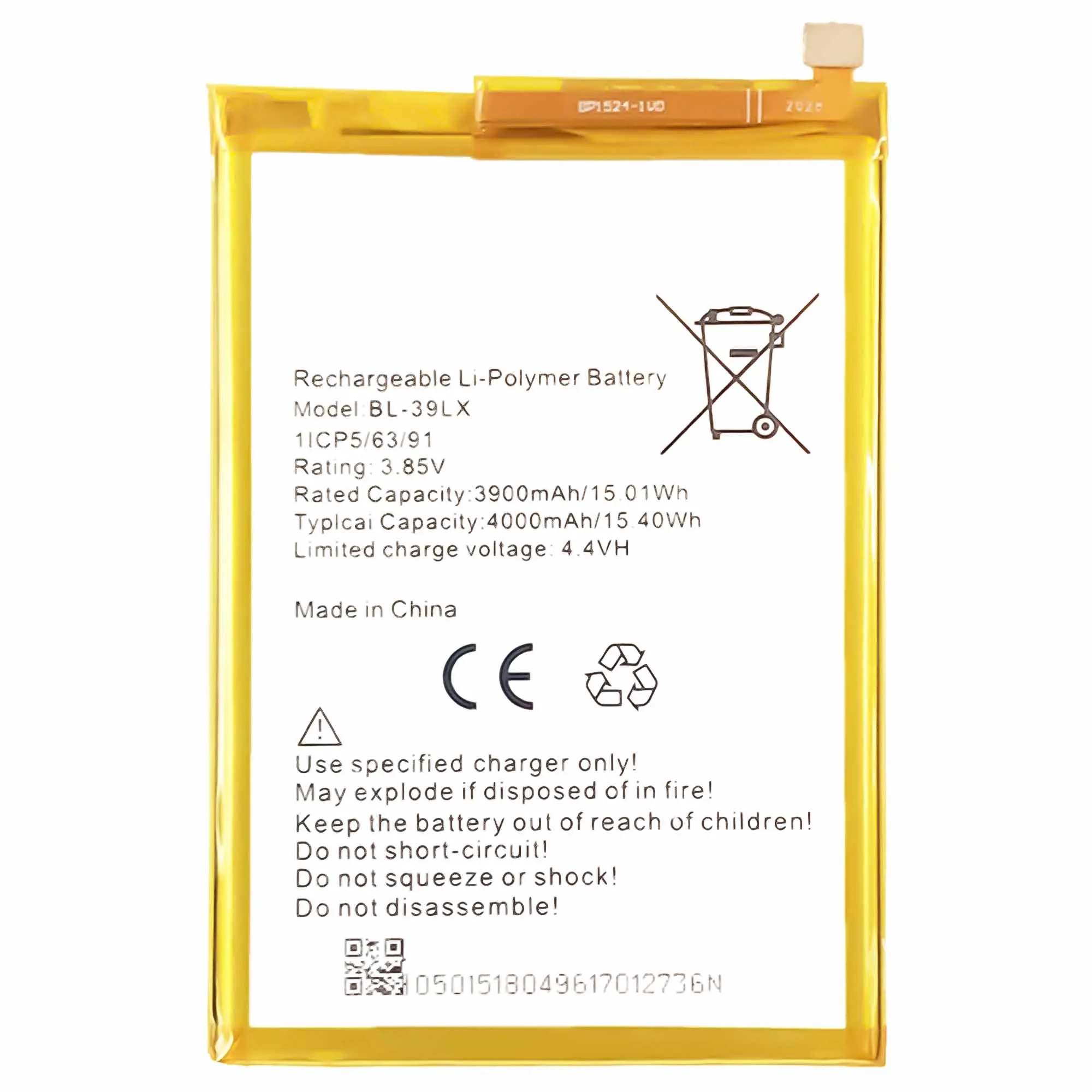 compatible for infinix x653x652smart 4s5 bl 39lx 4000mah phone battery series free global shipping