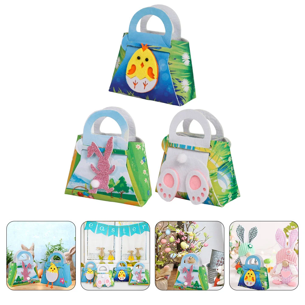 

Easter Gift Bunny Treat Candy Party Pouches Goodie Favor Rabbit Egg Wrapping Decoration Cookie Holiday Box Birthday Goody Multi