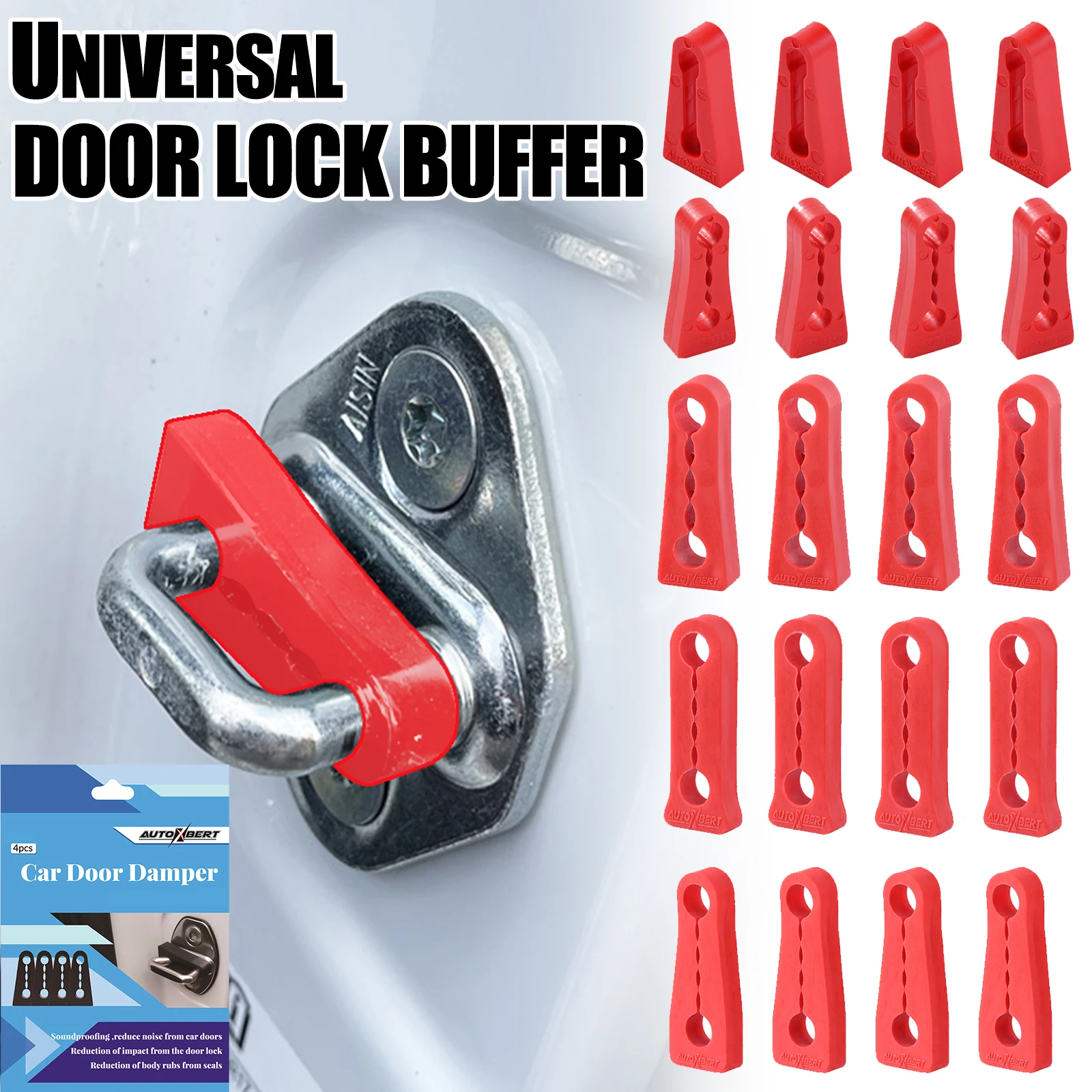 Универсальный автомобильный дверной замок демпфер для Toyota Nissan VW Hyundai KIA Peugeot
