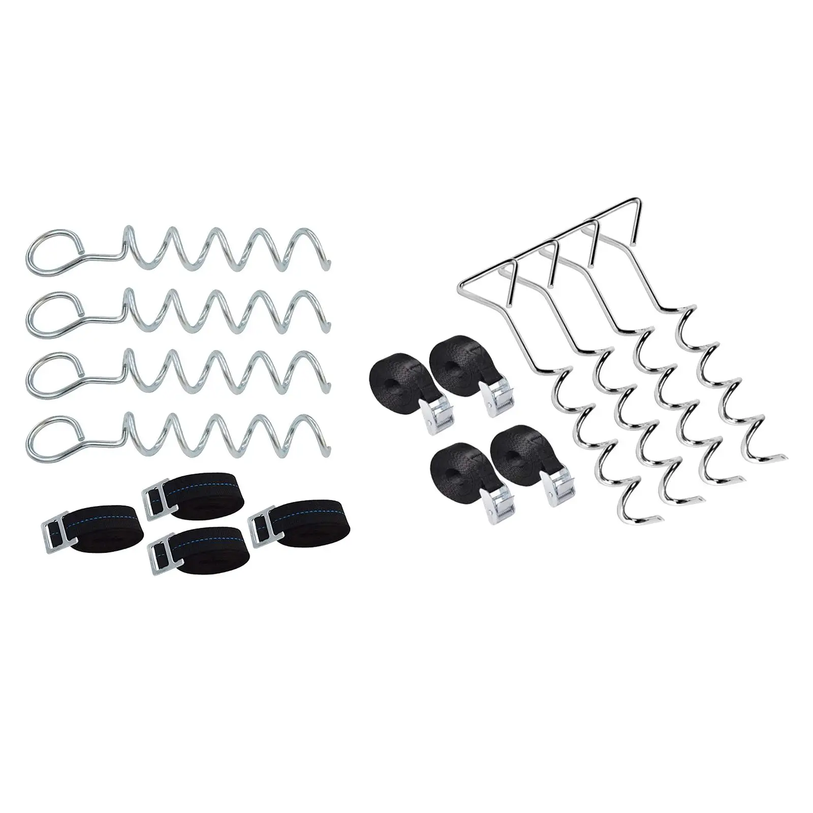 

Round Head Nails W/ Strap 8 Pieces Long Trampoline Anchor for Camping Canopy