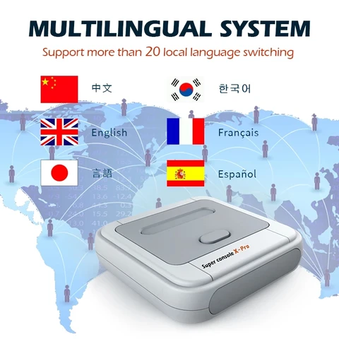 Ретро WiFi Супер консоль X Pro 4K HD ТВ видео игровые консоли для PS1/PSP/N64/DC с 62000 + играми с 2,4G беспроводными контроллерами