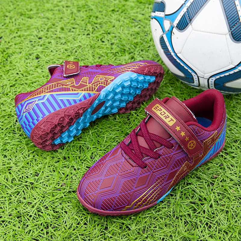 R.xjian Soccer Shoes Kids Children's Broken Nail Training Universal 30-39 Comfortable Convenient Anti-slip And Wear-resistant