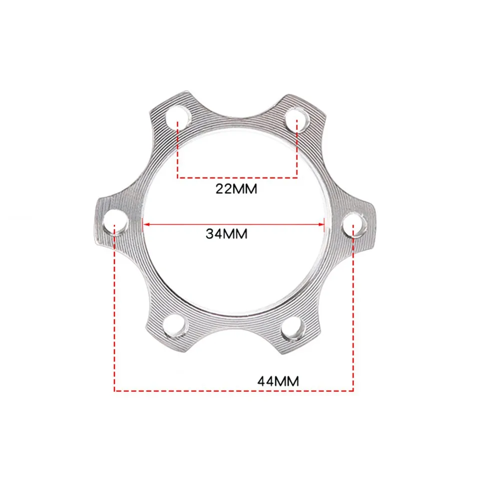 

Фланцевый переходник с резьбой на ступицу свободного колеса для шоссейного велосипеда, ротор дискового тормоза, 6 болтов, адаптер с отверст...