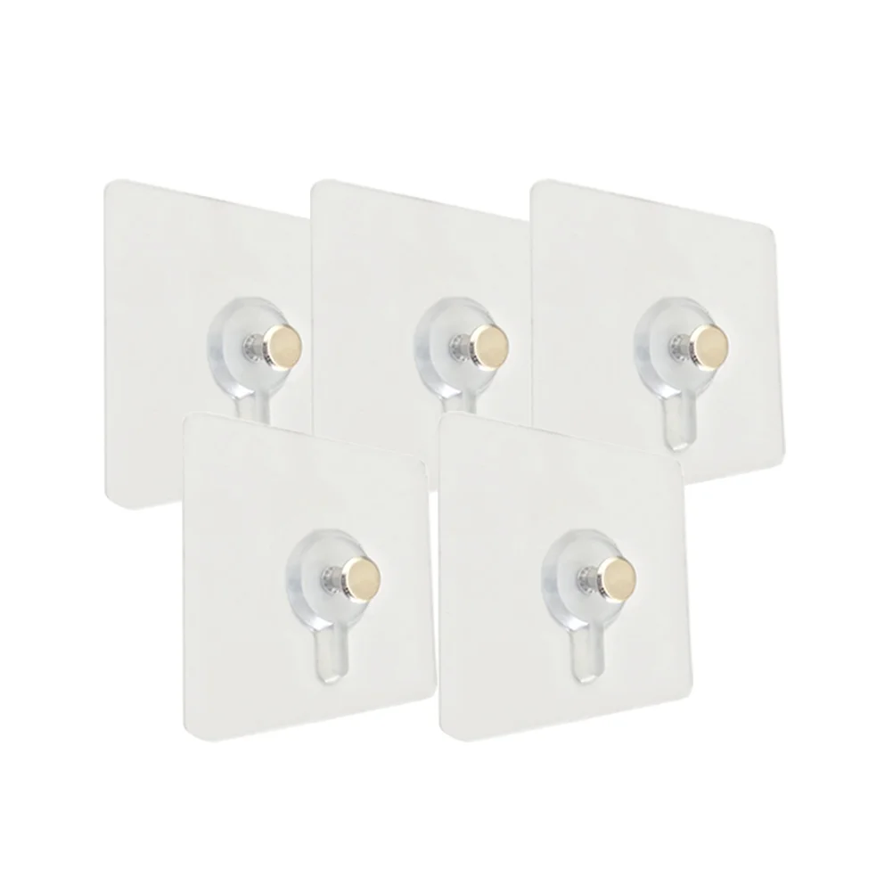 

10Pcs Nail Free Wall Hooks, Hanging Hook, Non- Trace Drilling Nails for Bathroom Shower kitchen Installation Hanging Adhesive