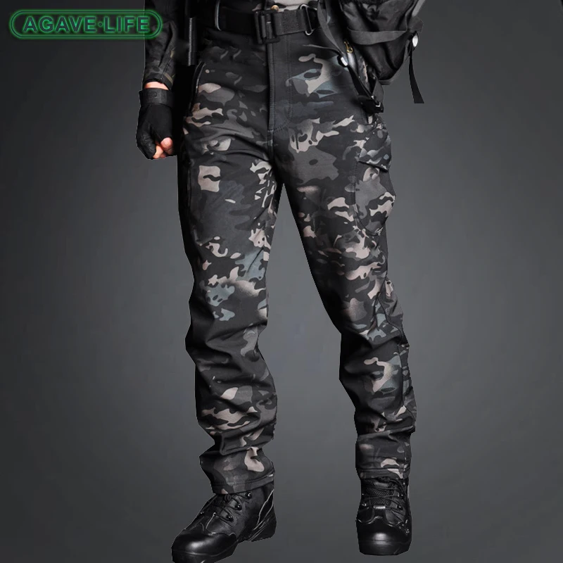 

Military Style Tactical Pants Hunting Trousers Army Camouflage SWAT Wear-resistant Frog Pants Men Combat Pants With Knee Pads