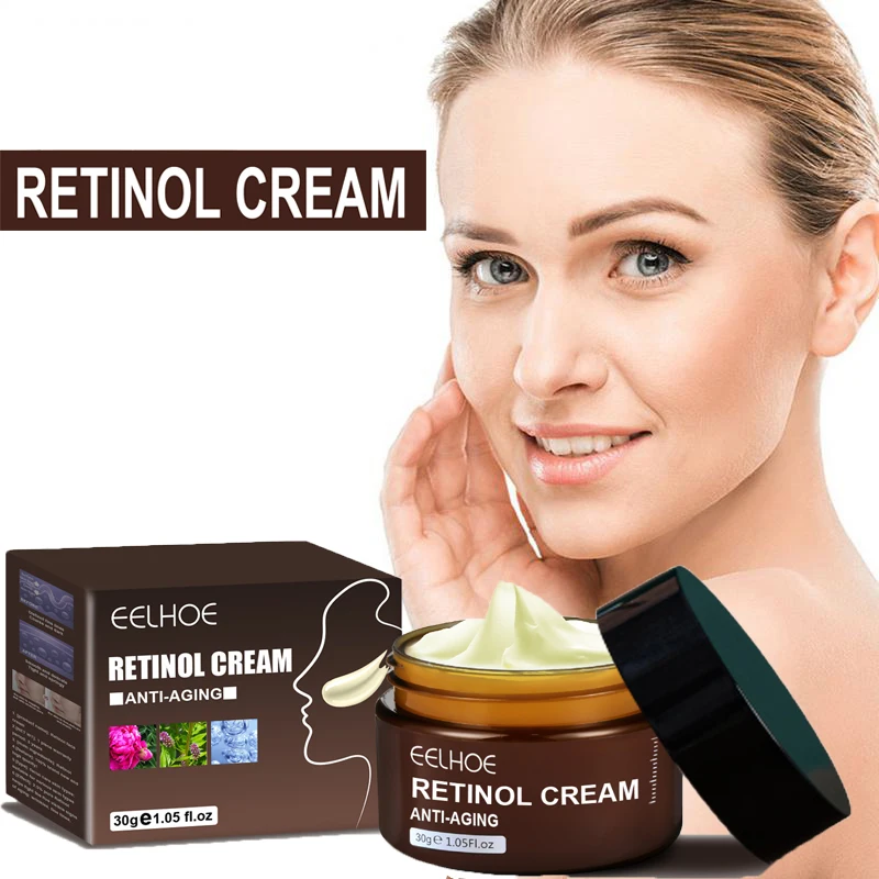 Retinol Remove Wrinkles Face Cream Anti-Aging Firming Lifting Fade Fine Lines Nourish Moisturizing Tighten Soft Facial Skin Care