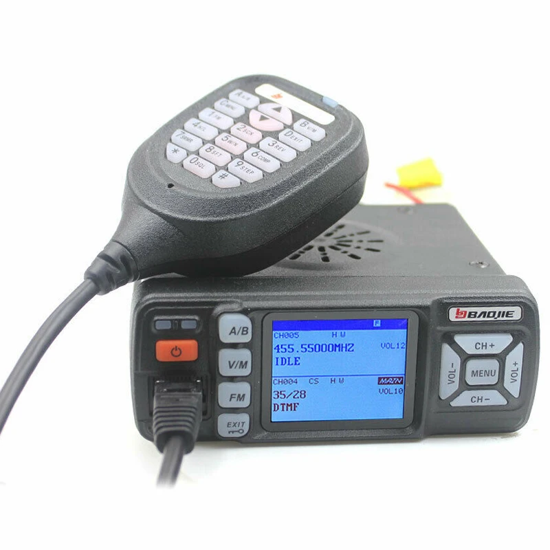 Портативный автомобильный радиоприемник Baojie двухдиапазонный VHF UHF BJ318 20 Вт/25 Вт