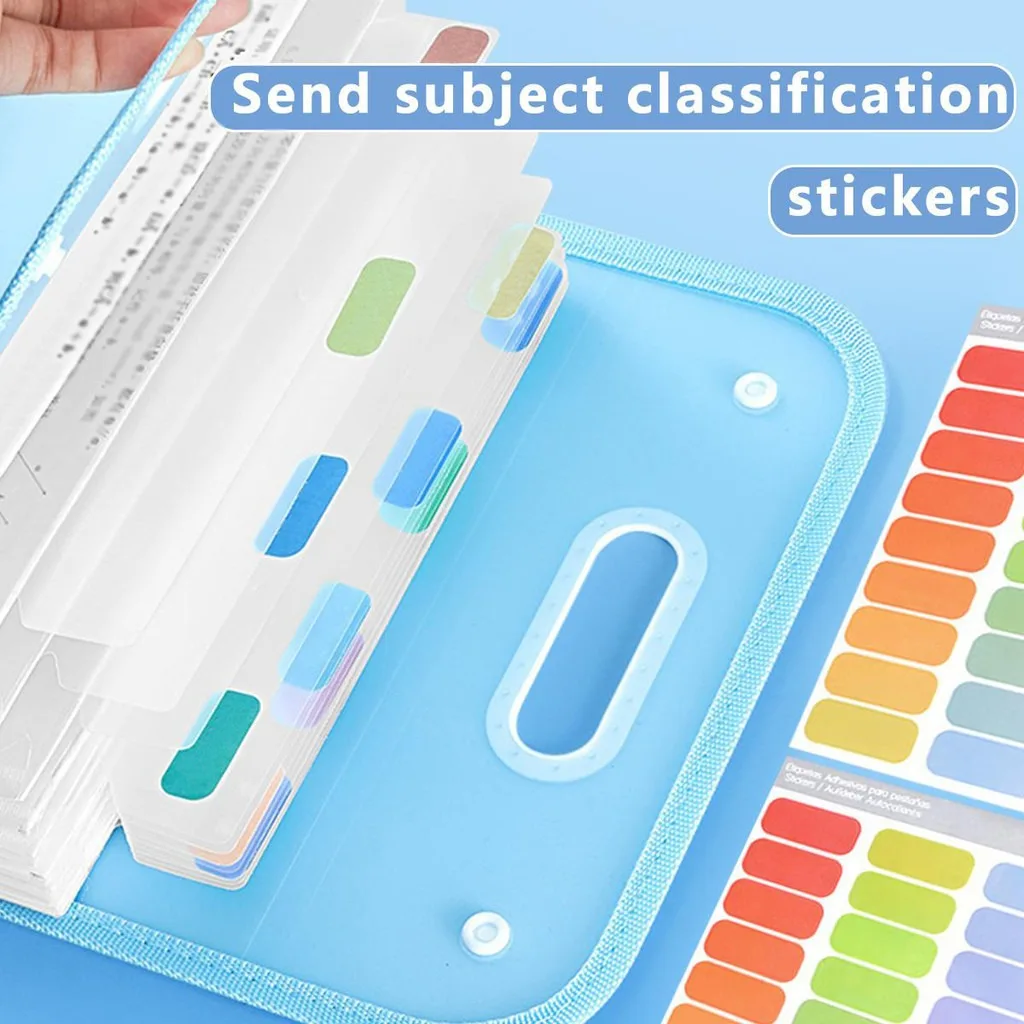 Портативная Прозрачная Полипропиленовая Папка Формата А4 С 13 Отделениями Чехол