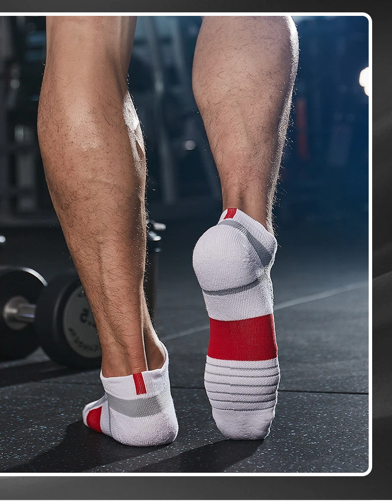 Sports Sock Terry Socks Men's Socks Mesh Breathable Boat Socks Professional Running Socks Low Top Shallow Spring Summer Men Sock