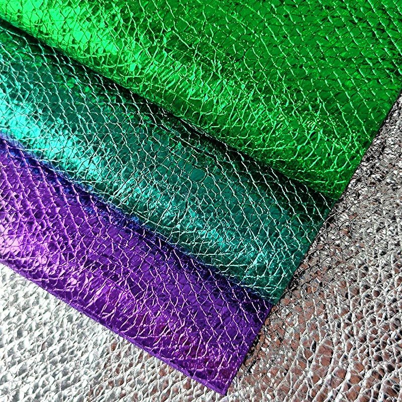Faux Leather Bow Making Supplies Synthetic Leather Fabric Upholstery DIY Fabric for Sewing Metallic Leathercraft Arts Crafts