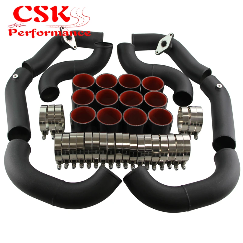 

Turbo Intercooler 2.75'' Piping Kit Fit For Nissan GT-R R35 VR38DET VR38 09-15 Black