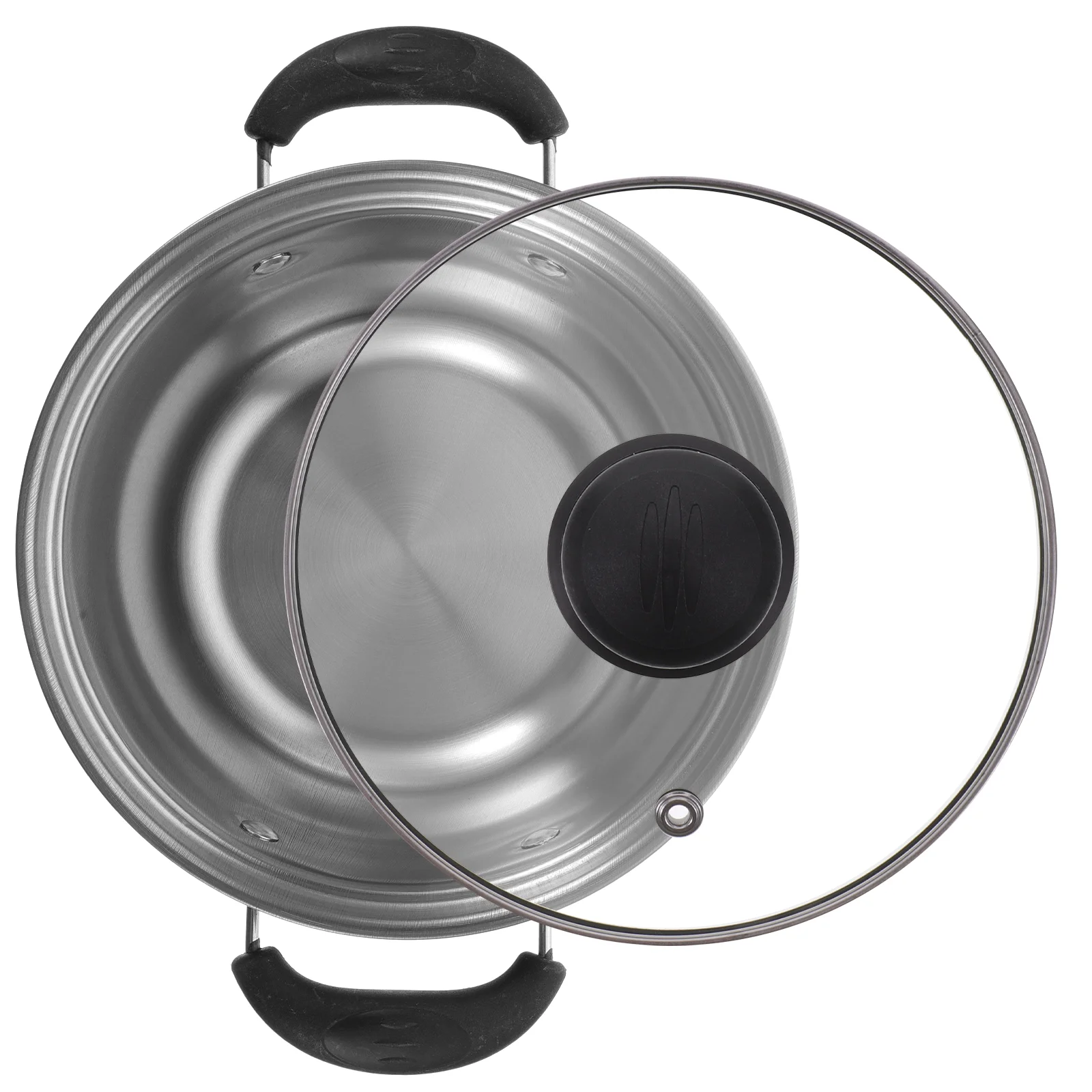 

Stainless Steel Stock Pot Steam Cooking Pasta Nonstick Frying Pan Set Stockpot Butter Lids Furnace Milk