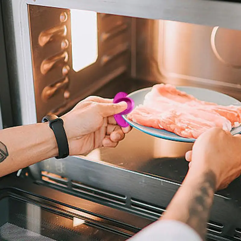 

Silicone Pot Holders Cookware Gripper Anti Scalding Oven Mitts Non Slip Cooking Pot Finger Gloves Baking tools Kitchen accessory