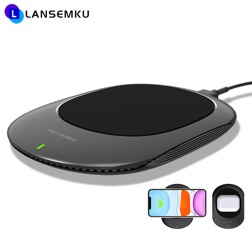 

Беспроводное зарядное устройство для iPhone 13, 11, X, XR, XS, 8, быстрая Беспроводная зарядная док-станция для Samsung, Xiaomi, Huawei, OPPO, беспроводное зарядное...