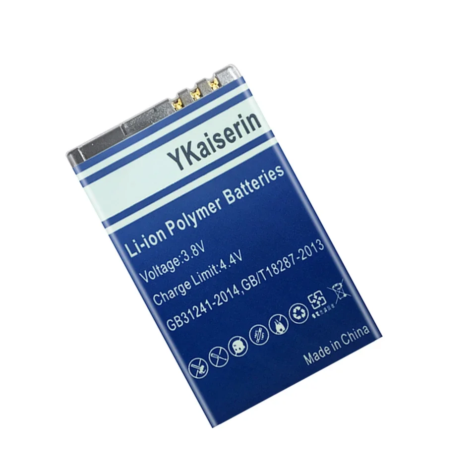 Аккумулятор YKaiserin 3800 мАч BL-5CT BL5CT для Nokia 3720 5220 5220XM 6730 6330 6303i C5-02 BL 5CT Bateria + Track NO