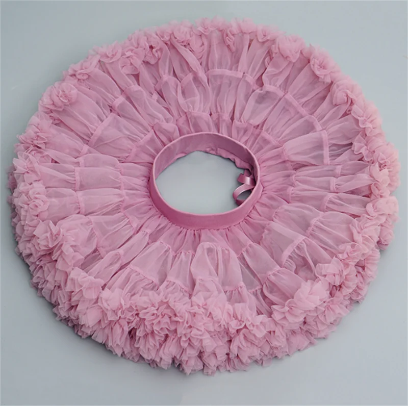 

Детская юбка с эластичной волнистой талией для выступлений, юбка для балета Gauzy, новинка 2023, одежда для латиноамериканских танцев