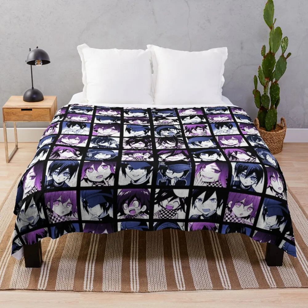 

Shuichi and Kokichi Manga Collection (Colored) Throw Blanket Thin Wadding Blanket