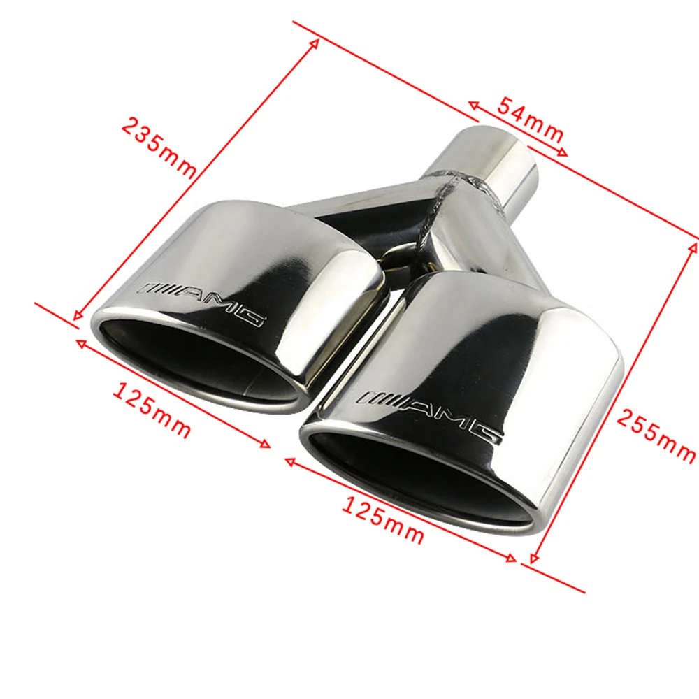 Наконечник выхлопной трубы автомобиля из нержавеющей стали универсальный