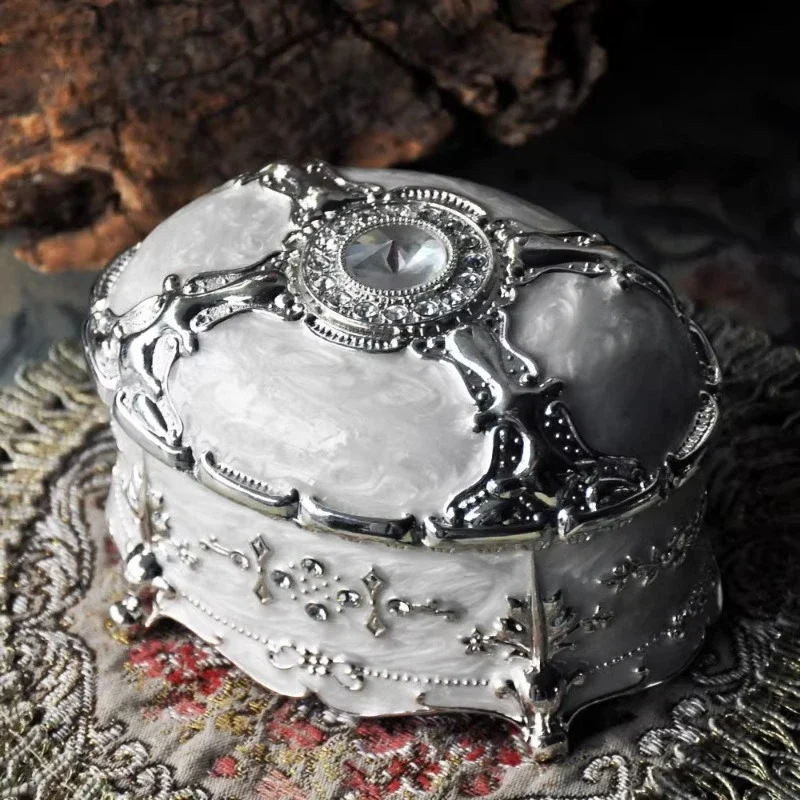 Ювелирная шкатулка со скидкой ретро Европейский хранилище принцессы органайзер