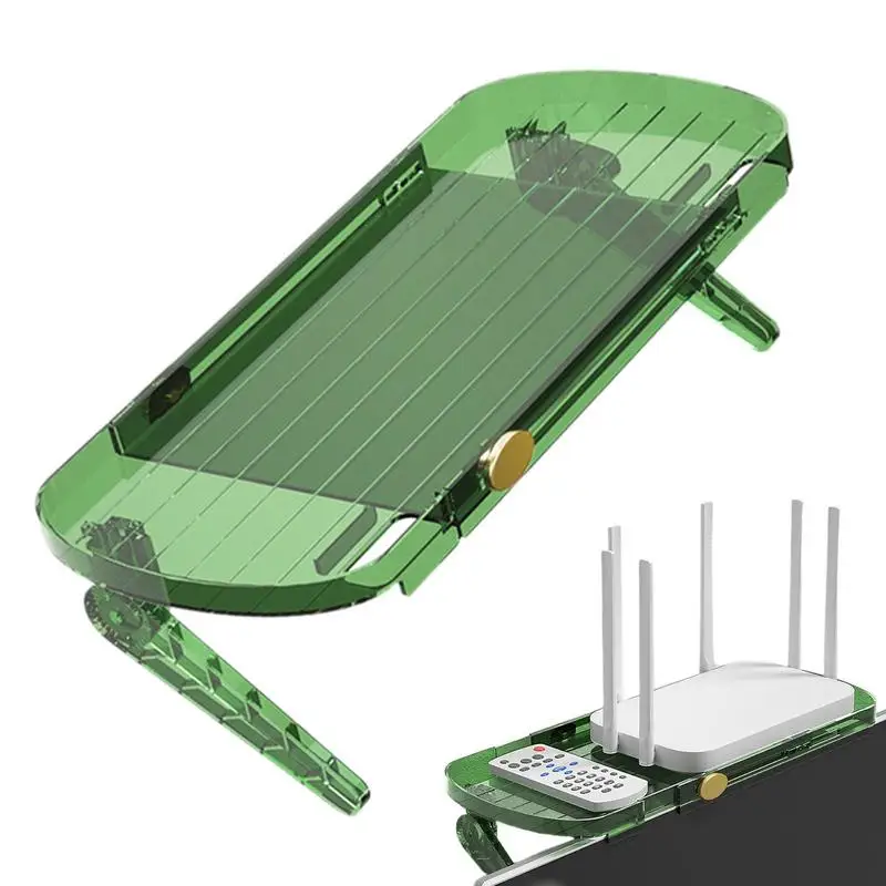 

Floating AV Shelf Router Rack TV Storage Racks Monitor Top Of TV Shelf Mounting Bracket For Streaming Devices Cable Box Router