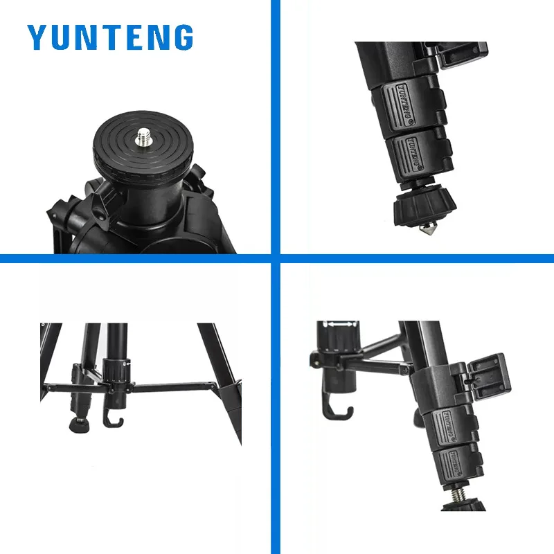 Универсальный штатив YUNTENG VCT-6680 для цифровых камер и мобильных телефонов с шаровой головкой, удлинительной штангой, перекладиной и аксессуарами для фотоламп (art.: 3920da1943ff8) - 3920da1943ff8