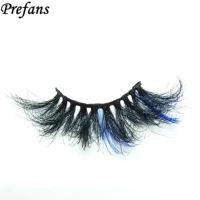 eyelashes colourful fluffy red blue mix 3d mink colored ombre dramatic lashes soft customized cilias party makeup