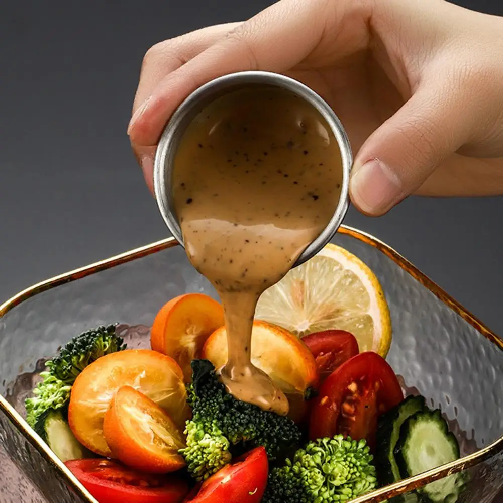 

Practical Seasoning Cup Good Sealing Polished Easy to Clean Condiment Container Daily Use